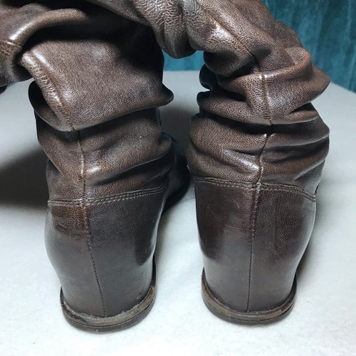 Stuart Weitzman Harbor versteckter Keilabsatz Größe 8 halbhohe lässige braune Lederstiefel - Bild 6 von 13