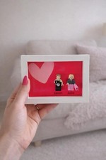 LEGO  love gift, in photo frame 10x15cm Valentine's Day gift. Personalized.