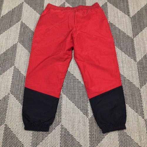 Tek Gear Red Black Nylon Elastic Drawstring Waist Elastic Cuff Hem Pants L - Picture 8 of 8