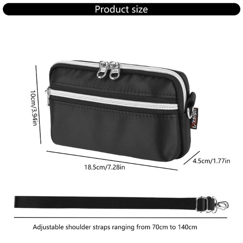 Bandolera universal para teléfono y auriculares con correa ajustable para el hombro - Imagen 8 de 8