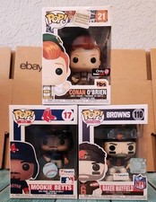 🔥Funko Pop BAKER MAYFIELD 110, Mookie Betts 17, Conan O'Brien 21🔥