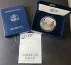 2001 W Proof $1 American Silver Eagle Dollar