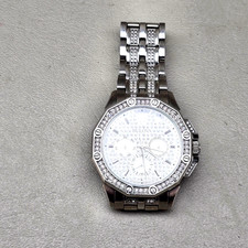 Bulova 98C134 Crystal Multifunction Stainless Steel Watch New Battery