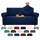 Super Stretch Couch Cover (72"-92") Universal Sofa Covers with Elastic Bottom...