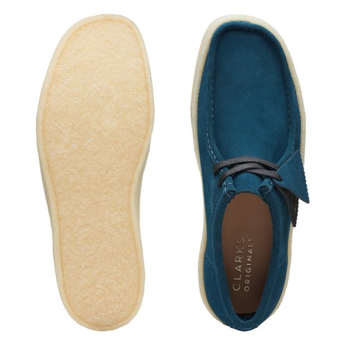 Clarks Wallabee Cup 26174036 Mens Blue Oxfords & Lace Ups Casual Shoes - Picture 7 of 7