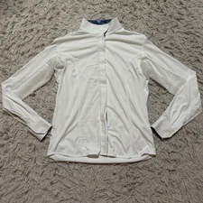 Women’s Small White Smartpak Piper Long Sleeve Horseback Riding Show Shirt