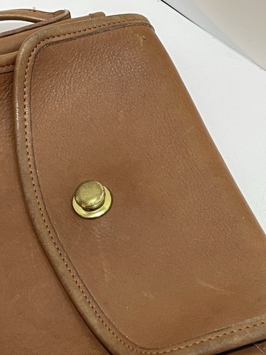 VINTAGE COACH CHRISTIE CROSSBODY SHOULDER BROWN LEATHER Cognac 9892 - Picture 3 of 12