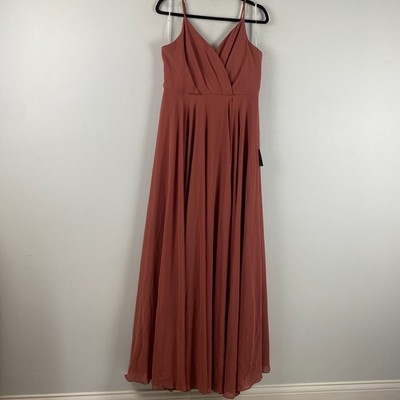 lulus rusty rose bridesmaid dresses Rusty Rose Maxi Dress - Scarf Sash Maxi Dress - Column Maxi Dress
