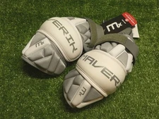 MAVERIK 2025 MX Lacrosse Arm Pads Grey/White Large New