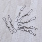  10 Stück Edelstahl-Lagerhaken 360 ° winddrehender Drehdisplay-Aufhänger für