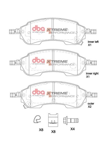 Pastillas de freno traseras DBA Xtreme Performance Premium para Ford Ranger 2022 en adelante - Imagen 6 de 8
