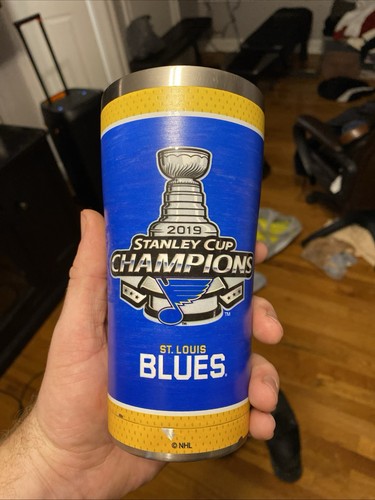 Tazza da viaggio NHL St. Louis Blues 2019 Stanley Cup Champions Orca 25 oz pulita U273 - Foto 6 di 6