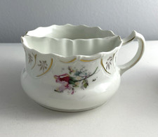 Shaving Mug Scuttle Pink White Gold Floral Vi...