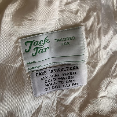 Vintage Jack Tar 2 Pc white Toddler Suit 1970’s Canvas USA wedding Formal Rare - Picture 3 of 20