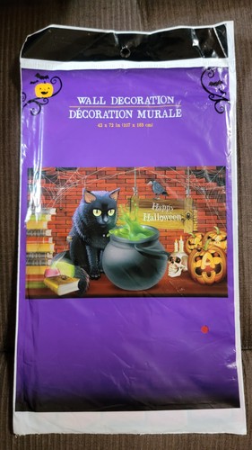 Vintage Fun World & BETTA Halloween Wall Door Cover Ghost Black Cat Pumpkin 1993 - Picture 12 of 12