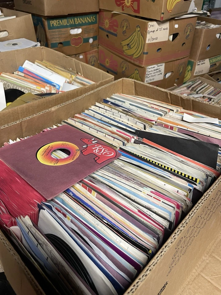 (50) 1960’s 70’s & 80’s 45rpm Vinyl Record Lot 🎸🎹🎵🥁Random Selection Mixed - Image 2 of 2