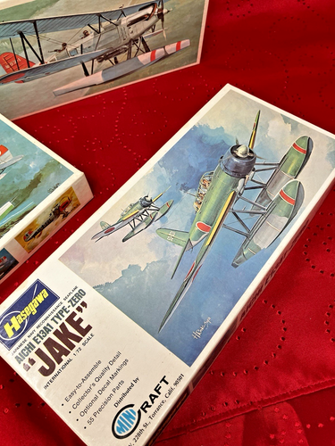 LOTTO VINTAGE modellini in plastica Hasegawa 1/72 Heinkel, Aichi Jake, Type-94 alf - Foto 3 di 8