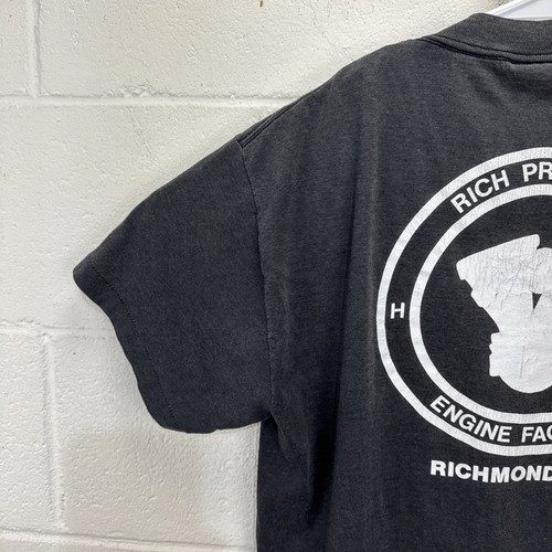 Vintage 1987 Harley Davidson 3d Emblem Biker Shirt Double Sided Eagle 80s L - Picture 13 of 17