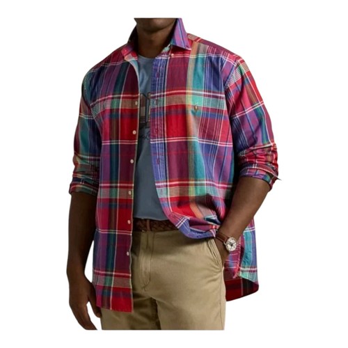 Polo Ralph Lauren Para hombres 2XL Calce Clásico Oxford Camisa a Cuadros Manga Larga Multi - Imagen 4 de 20