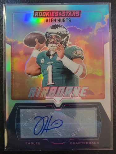 Jalen Hurts #3 2025 Panini Rookies & Stars Airborne Signature card