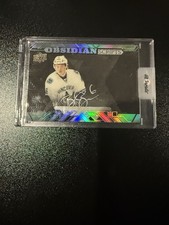 2017-18 Upper Deck Black Diamond Obsidian Scripts Brock Boeser Auto