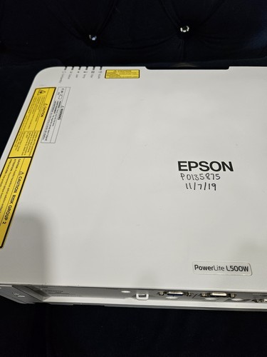 Epson Powerlite L500W Home Theater Movie Laser Projector L 3LCD H908A Used - Picture 8 of 16