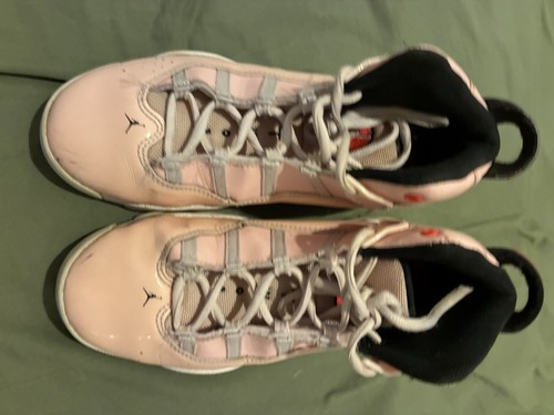 Nike Jordan 6 Rings Girls Atmosphere Pink White 323432-602 Basketball S 3Y Used - Picture 4 of 6