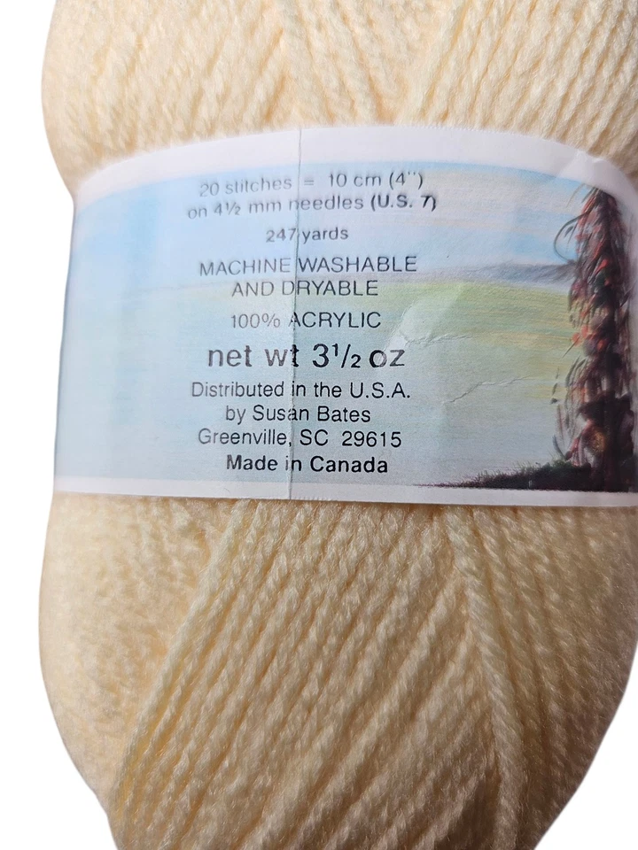 Patons Canada 黄色纱线骨架 #78 3.5 盎司丙烯酸三色模式套装 2 件 — 第 4/4 张图片