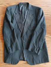 Men's tuxedo jacket black all wool size 44 R by Fumagalli's Uomo
