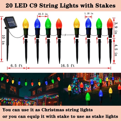 Newest Solar Christmas Lights Outdoor Christmas Decorations, Christmas Pathwa... - Picture 2 of 9