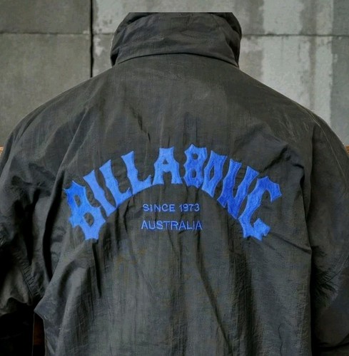 Vintage 80s Billabong Nylon Hooded Jacket With Button Snaps Size Med - Ski Rain - Bild 6 von 10