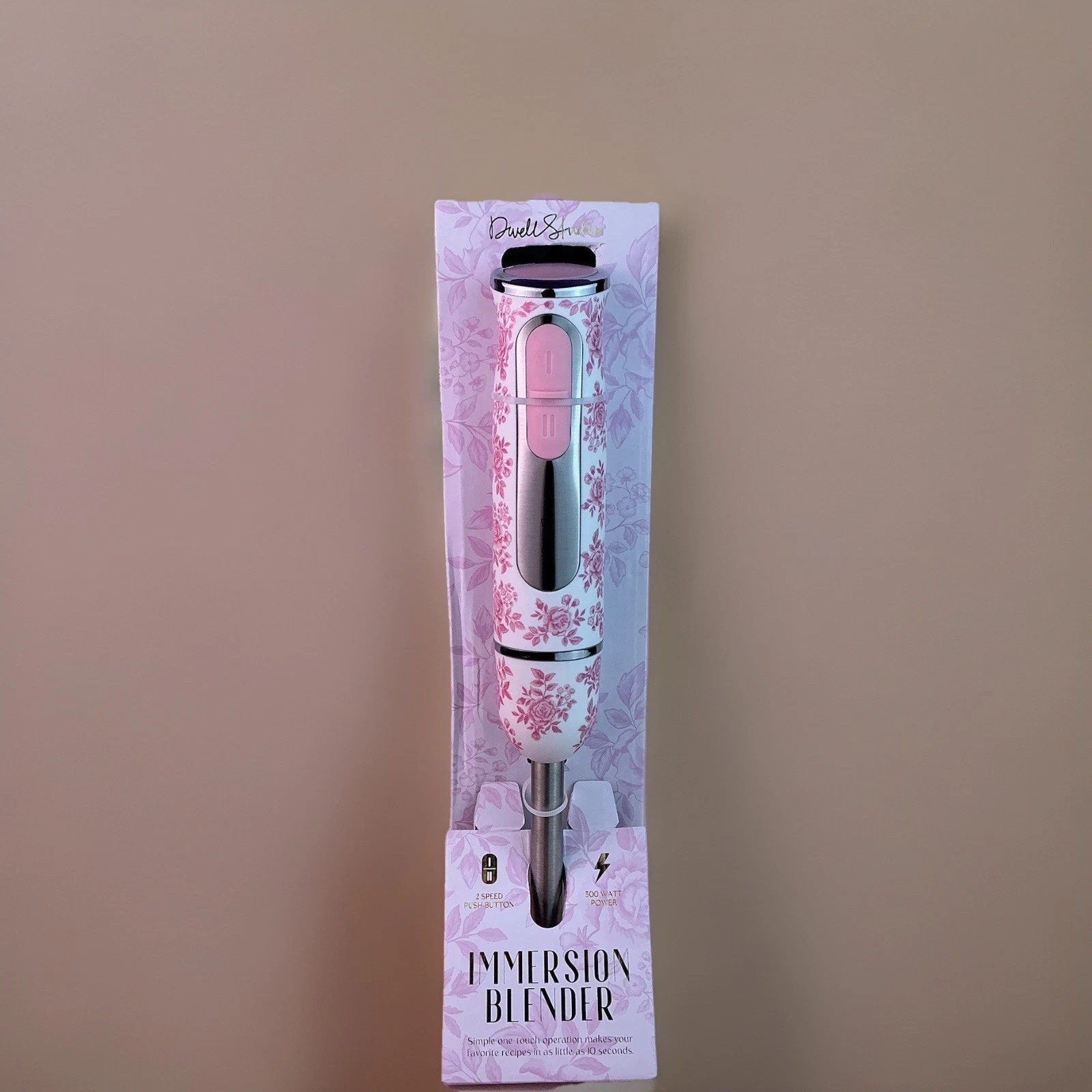 NEW DwellStudio Immersion Blender-PINK ROSE-500 Watt 2 Speed Motor*NEW*
Opens in a new window or tab