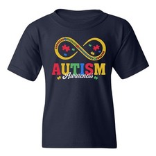 Autism Awareness Acceptance - Infinity Symbol Youth Unisex T-shirt