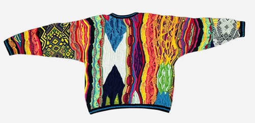 Vintage Coogi Australia Mercerized 3D Pullover Bunt Biggie Cosby Herren Gr. XL - Bild 4 von 5
