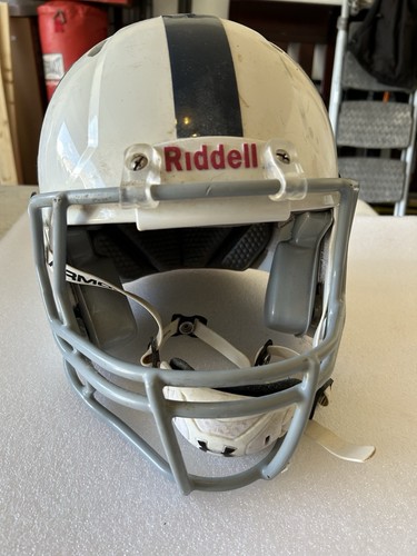 Casco de fútbol americano Riddell juvenil pequeño 2013 blanco (ver descripción)