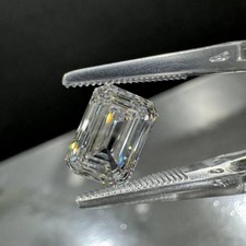 Natural D Color Loose 6 CT Emerald Cut Lab Grown CVD Diamond VVS1 Certified
