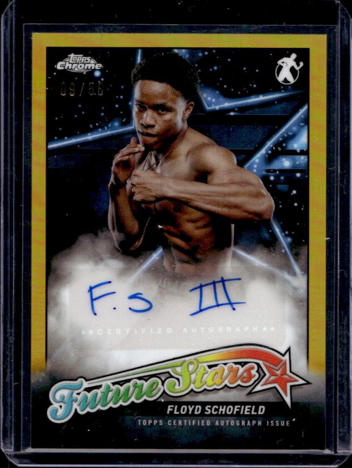 2024 Topps Chrome Floyd Schofield Future Stars Auto Gold Refractor #/50