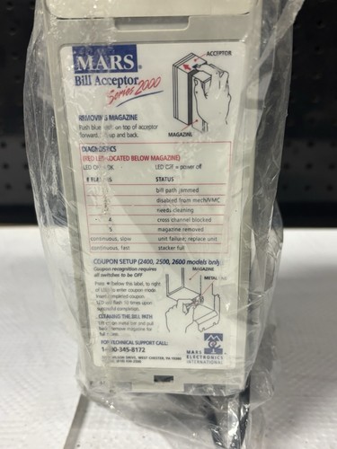 Mars Mei VN 2511 VN2511 U5E Dollar Schein Validator Akzeptor Wechsler DBA 1,5 $ NEU - Bild 4 von 8