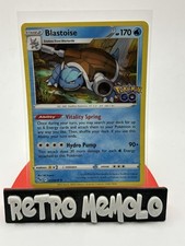 Pokémon Go Blastoise Holo Rare Card 017/078