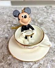 Lenox Disney Mickey Mouse 'A Ride With Mickey' Christmas Ornament #780315