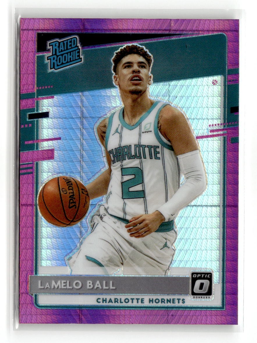 2020-21 Donruss Optic Rated Rookie LaMelo Ball #153 Pink Hyper Prizm