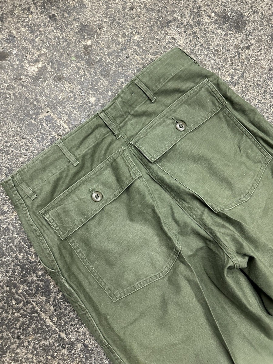 Vintage 60s OG 107 Military Sateen Type 1 Trousers Baker