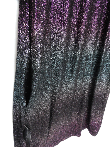 Lane Bryant Purple Blue Ombré Pockets Metallic Midi Sheath Dress Size 14 / 16 - Picture 9 of 14
