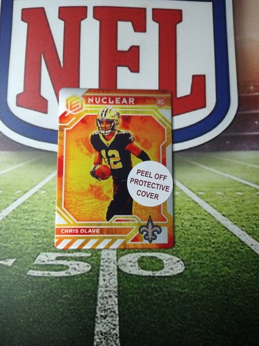 2022 Elements Rookie Chris Olave New Orleans Saints SSP Nuclear Rare Case Hit - Picture 3 of 5