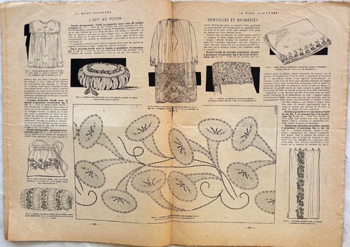 La Mode Illustrée n° 25 du 24 Juin 1923 journal de la famille Couture Chapeau - Picture 4 of 6