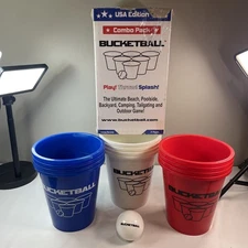 BucketBall - USA Edition - Combo Pack - Ultimate Beach, Pool, Yard, Camping, ...
