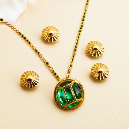 Birthstone Zodiac Pendant Necklace, Gold Chain, Astrological Jewellery Present - Picture 6 of 6