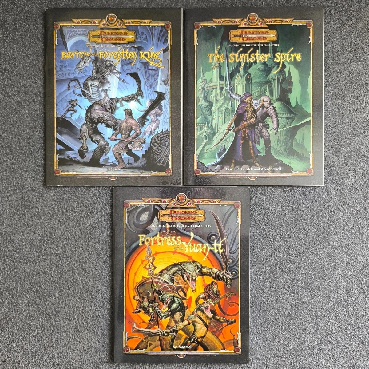 Dungeons Delve Full Set DD1 DD2 DD3 Dungeons & Dragons D&D 3.5E EX+/NM  Complete