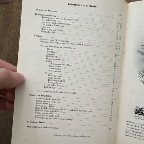 Betriebsanleitung Mercedes Benz Type 170 Sb Instruction Manual In German - Picture 5 of 8