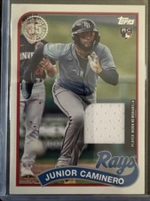 2024 Topps Update Series - 1989 Topps Baseball Relics Junior Caminero #89RU-JCA